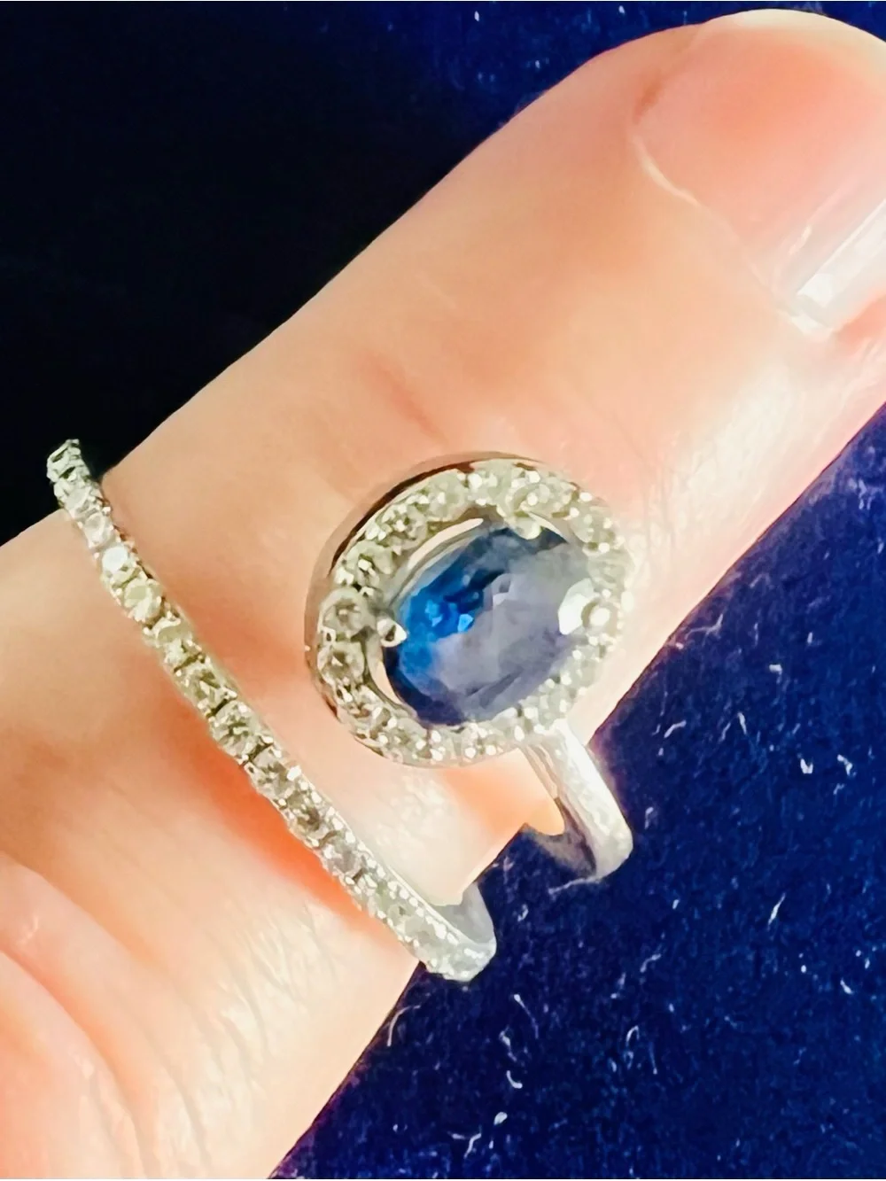 Hearts on fire and Simon G timeless blue